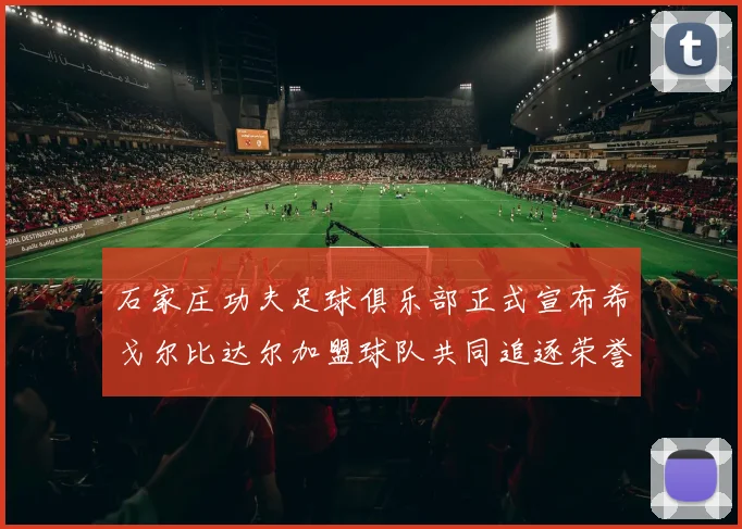 石家庄功夫足球俱乐部正式宣布希戈尔比达尔加盟球队共同追逐荣誉